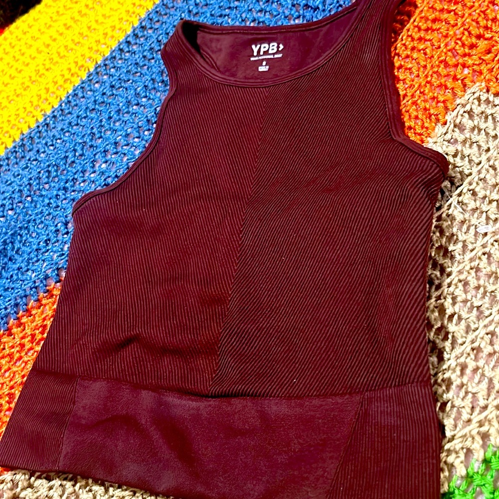 YPB high neck crop top NWOT SZ small